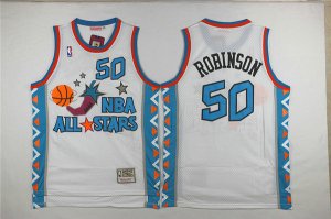 Maillot De Basket All Star 1996 NBA Western David Maurice Robinson t 50 Engrener Blanc